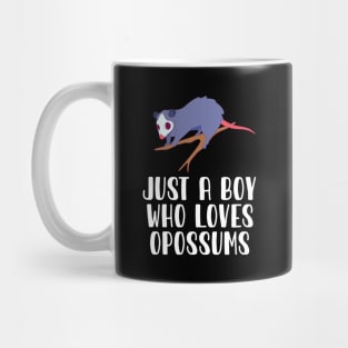 Just A Boy Who Loves Opossums Mug